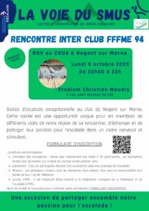 Lire la suite à propos de l’article INTER CLUB à Nogent sur Marne lundi 6 octobre 2025