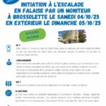 Initiation escalade en falaise les 4 et 5 octobre 2025